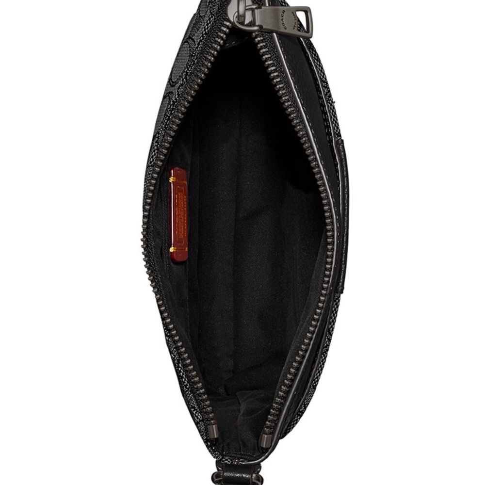 Coach black kitt signature jacquard crossbody - Picture 3 of 10